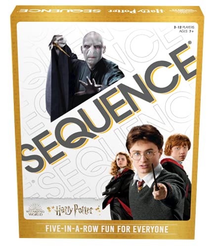Harry Potter Sequence Board Game - Five-in-A-Row Fun for Everyone - Featuring Witches and Wizards from Harry Potter by Goliath
