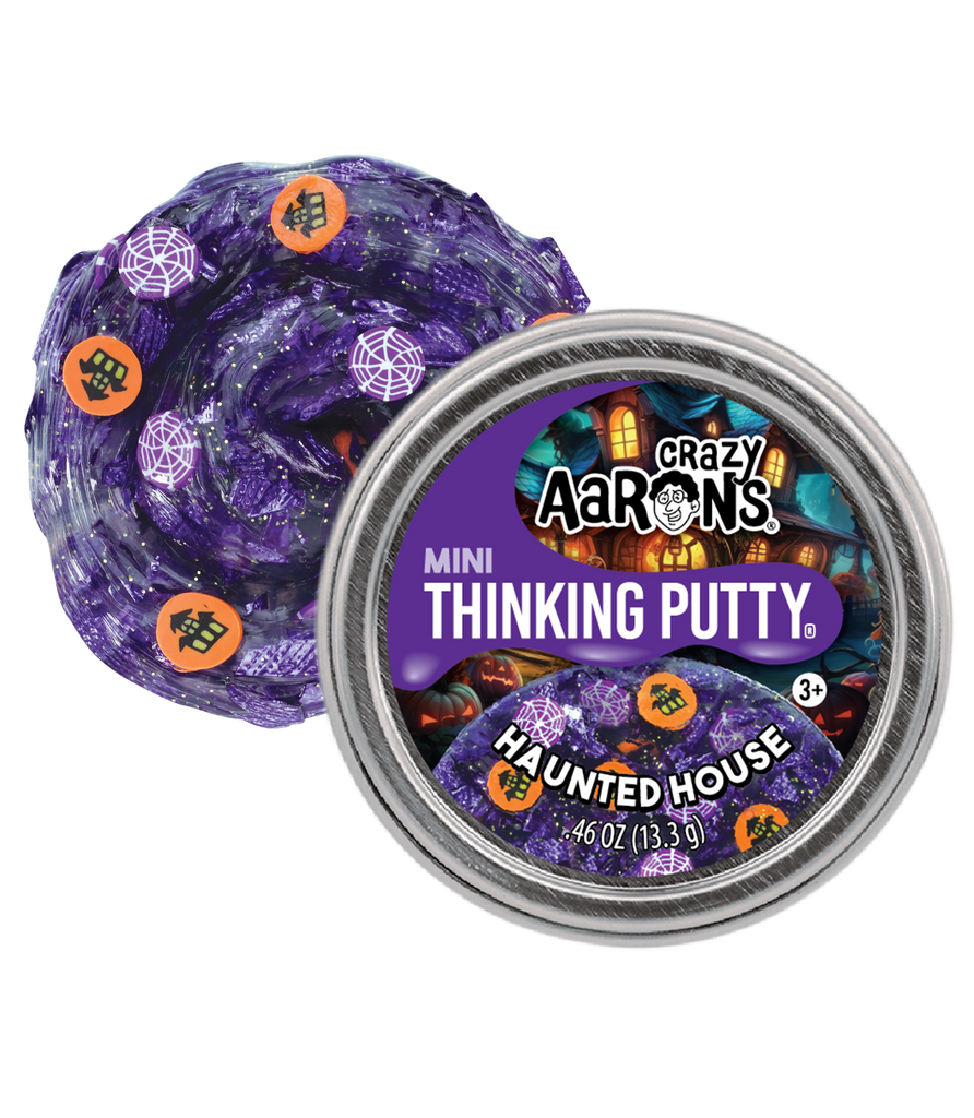 Mini Haunted House Glitter Thinking Putty for Sensory Play & Stress Relief