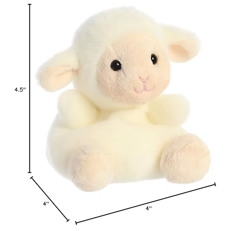 Aurora® Adorable Palm Pals™ Woolly Lamb™ Stuffed Animal - Pocket-Sized Play - Collectable Fun - White 5 Inches