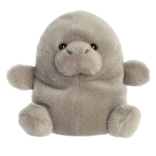 Aurora® Adorable Palm Pals™ Blubs Manatee™ Stuffed Animal - Pocket-Sized Play - Collectable Fun - Gray 5 Inches