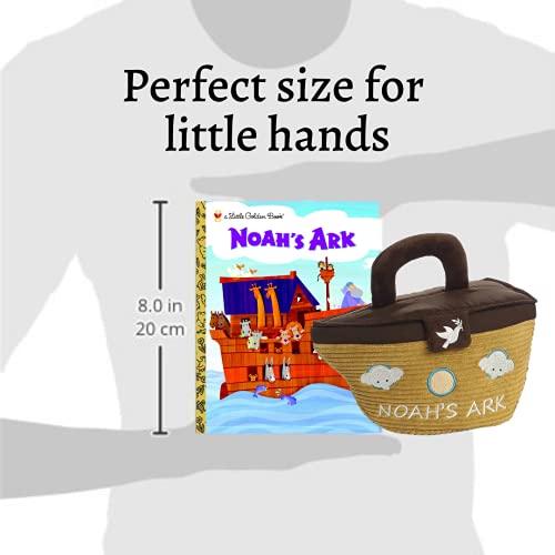 ebba Noah's Ark Plush 6 Piece Gift Set, Little Golden Book® Noah's Ark Book, Plush Noah's Ark 5-Piece Set, 8 inches