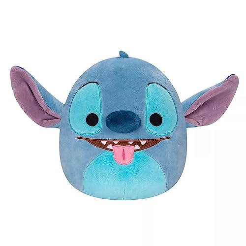 Squishmallows Disney Stitch with Tongue Out 6.5 inches - Official KellyToy Ultrasoft Stuffed Animal Plush Toy