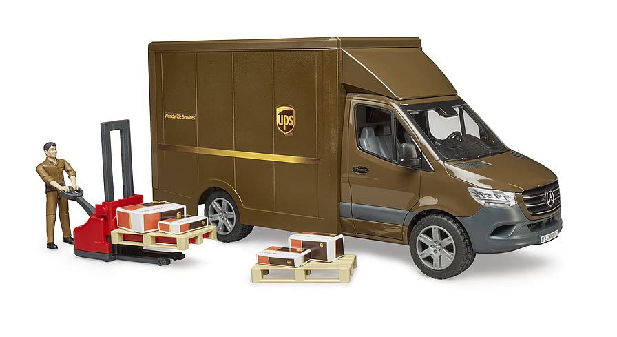 Bruder Sprinter UPS with Driver and Accessories