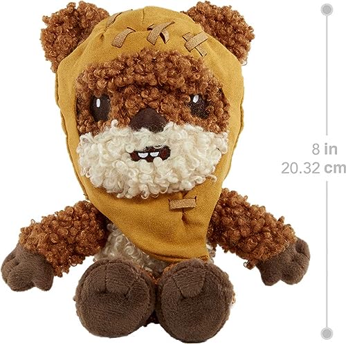 Star Wars Wicket Plush 8-in Character Doll, Soft, Collectible Movie Gift for Fans Age 3 Years Old & Up