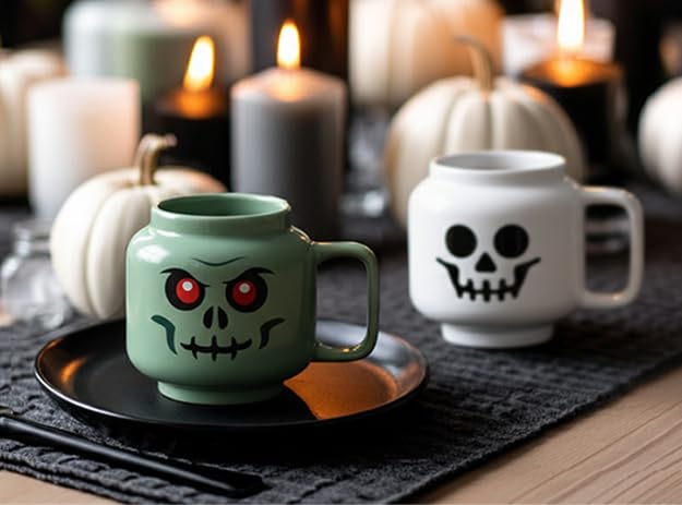 Lego Ceramic Mug Large - Skeleton - 530 ml | Perfect Mug, Gifts for Men, Mugs for Kids and Women Cool, Fun Unique Cup for All Ages Dishwasher Safe