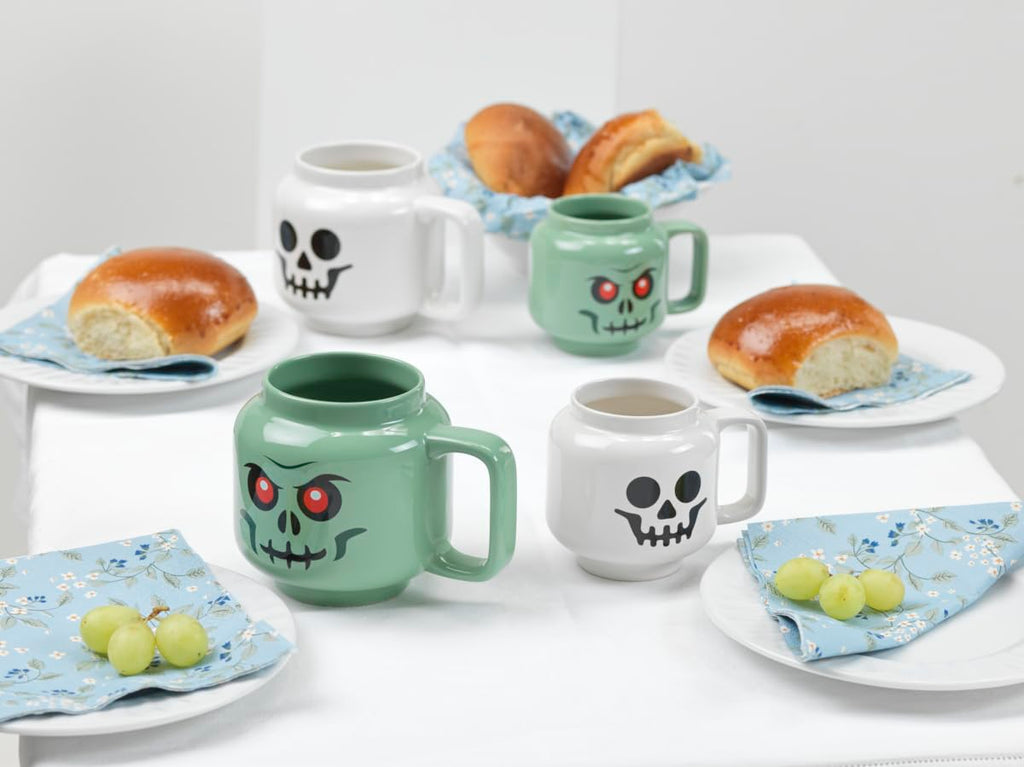 Lego Ceramic Mug Large - Skeleton - 530 ml | Perfect Mug, Gifts for Men, Mugs for Kids and Women Cool, Fun Unique Cup for All Ages Dishwasher Safe