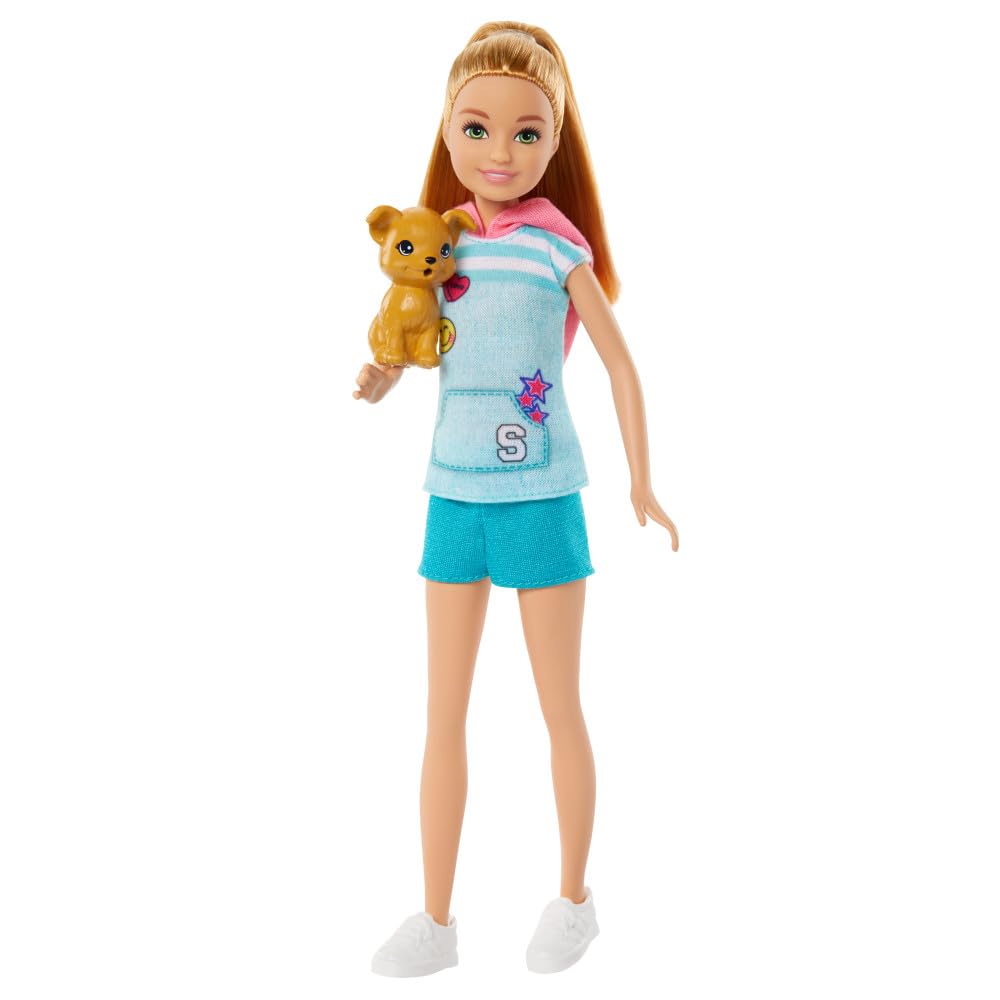 Barbie Stacie Doll with Pet Dog, from and Stacie to The Rescue Movie Toys, Blonde Hair Doll