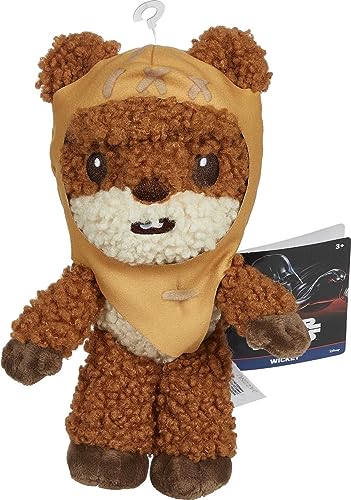 Star Wars Wicket Plush 8-in Character Doll, Soft, Collectible Movie Gift for Fans Age 3 Years Old & Up