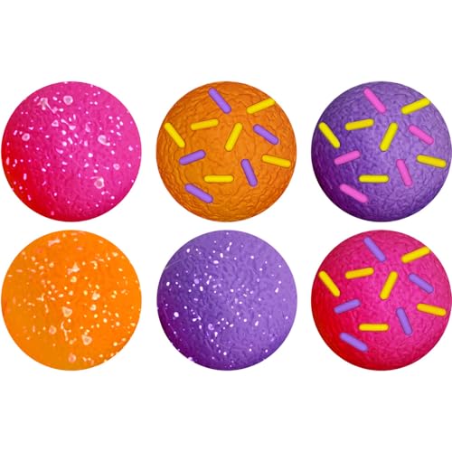 Schylling NeeDoh Dohnut Holes - Sensory Toy with Fun Dough Filling - Assorted Designs - Ages 3 and Up - Pack of Six Random Dohnut Holes