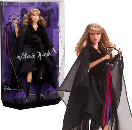 Barbie Music Series Doll, Stevie Nicks Collectible Wearing Velvety Bla Castle Toys Barbie Music Series Doll, Stevie Nicks Collectible Wearing Velvety Bla Castle Toys