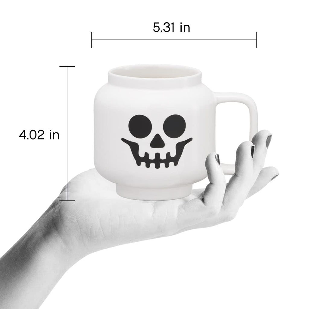 Lego Ceramic Mug Large - Skeleton - 530 ml | Perfect Mug, Gifts for Men, Mugs for Kids and Women Cool, Fun Unique Cup for All Ages Dishwasher Safe