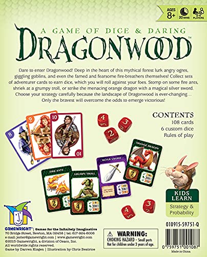 Gamewright Dragonwood A Game of Dice & Daring Board Game