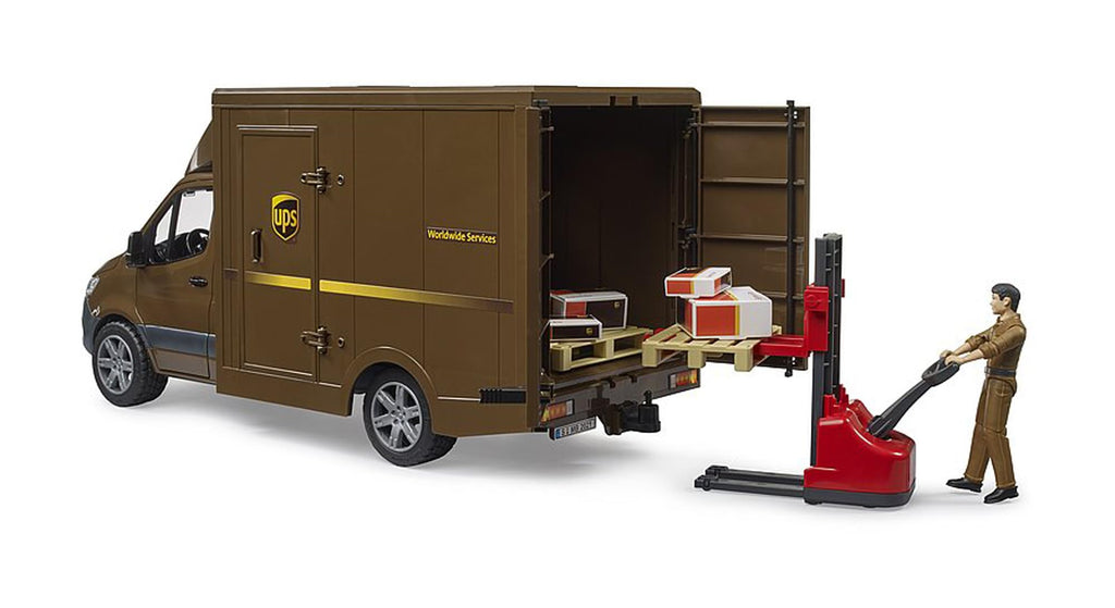 Bruder Sprinter UPS with Driver and Accessories