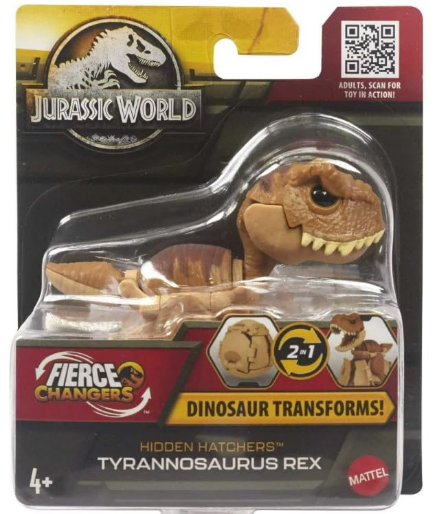 Jurassic World Fierce Changers Hidden Hatchers Dinosaur Transforms 2 in 1 (Tyrannosaurus Rex)