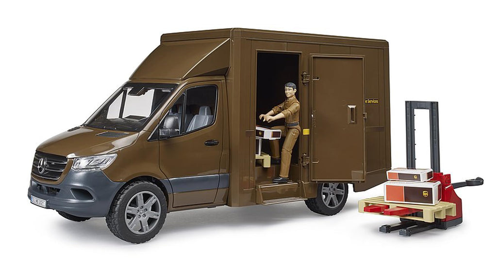Bruder Sprinter UPS with Driver and Accessories