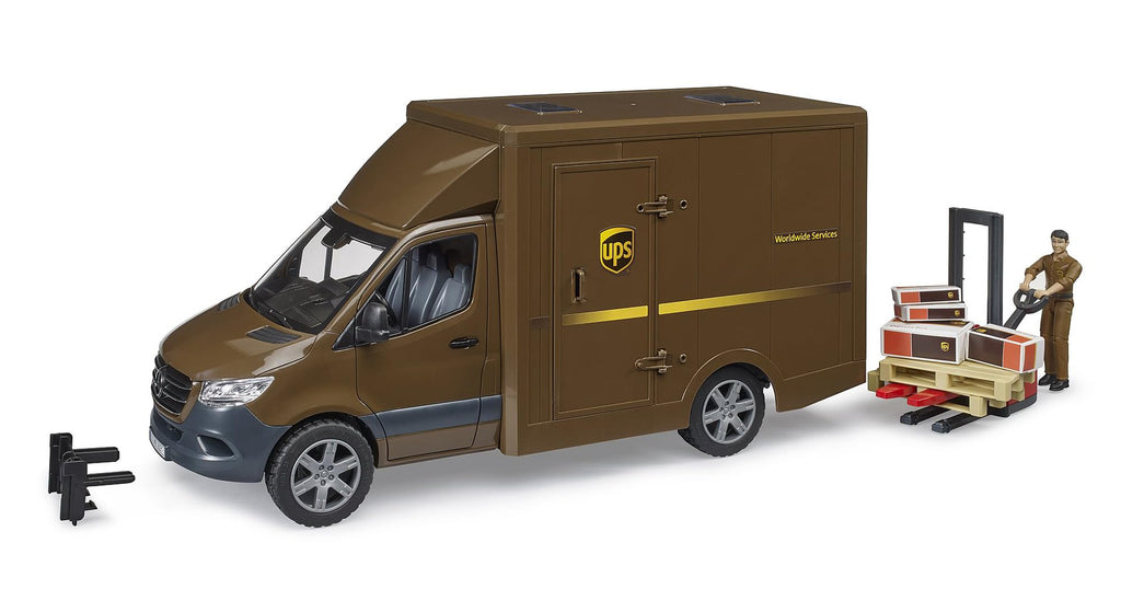 Bruder Sprinter UPS with Driver and Accessories