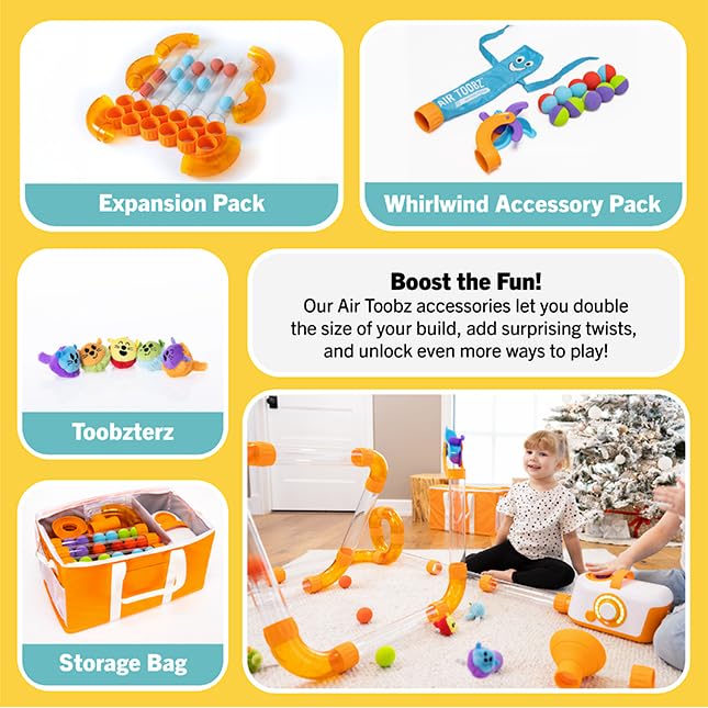 Air Toobz Whirlwind Accessory Pack - Building & Construction STEM Toy for Ages 3 to 11