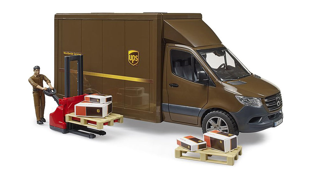 Bruder Sprinter UPS with Driver and Accessories