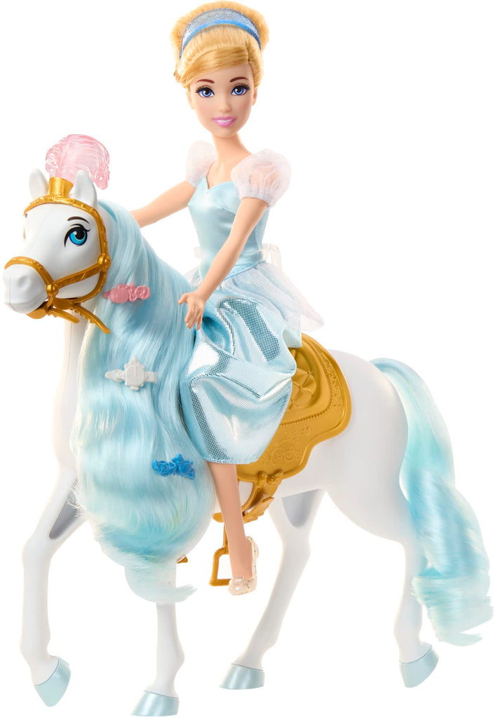 Cinderella doll with horse and styling accessories