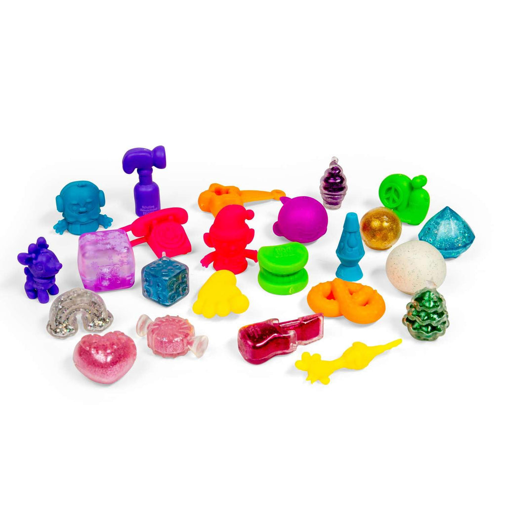 Schylling NeeDoh Squishmas Advent Calendar - 24 Mini Squeeze Toys - Christmas Countdown - Ages 3 to Adult