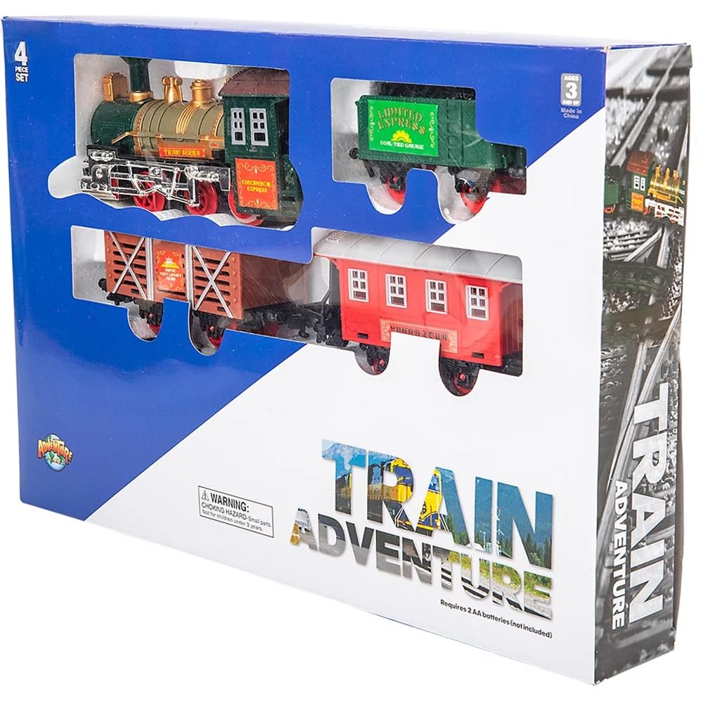 Adventure Planet 4 Car Deluxe Train Set