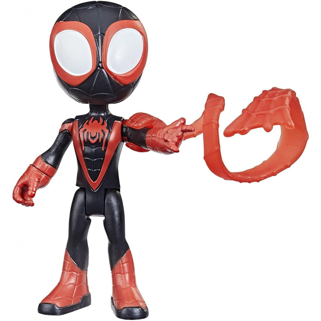 Spidey and his Amazing Friends Marvel Miles Morales Hero Figure, 4-Inch Scale Action Figure, Includes 1 Accessory, for Kids Ages 3 and Up