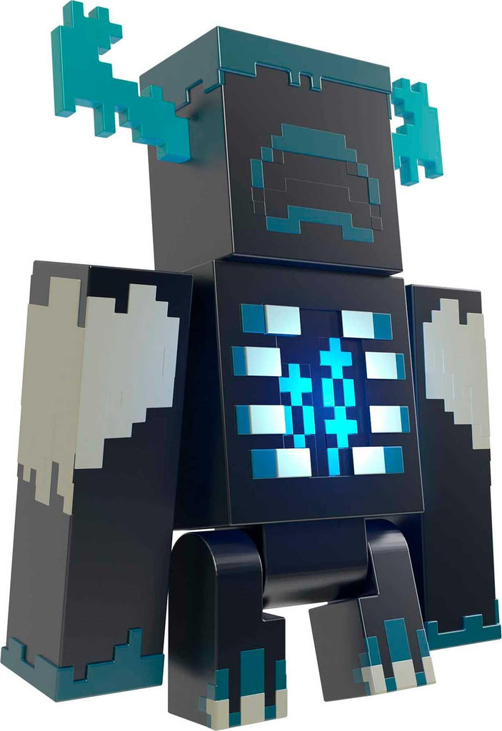 Mattel Minecraft Toys Warden Action Figure with Lights, Sounds and Accessories, Gift for Kids