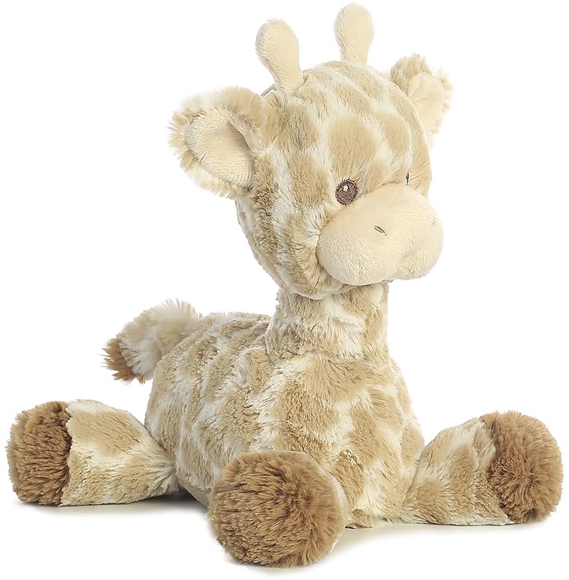 Aurora® Snuggly Loppy Giraffe™ Loppy Baby Stuffed Animal - Comforting Companion - Imaginative Play - Brown 11 Inches