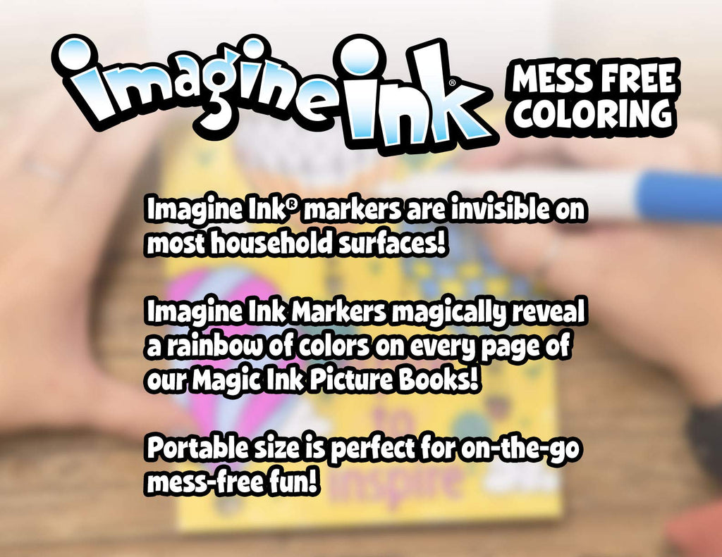 Bendon Imagine Ink Coloring Game Book, Magic Ink Pictures, Mess Free Marker (Trolls World Tour)