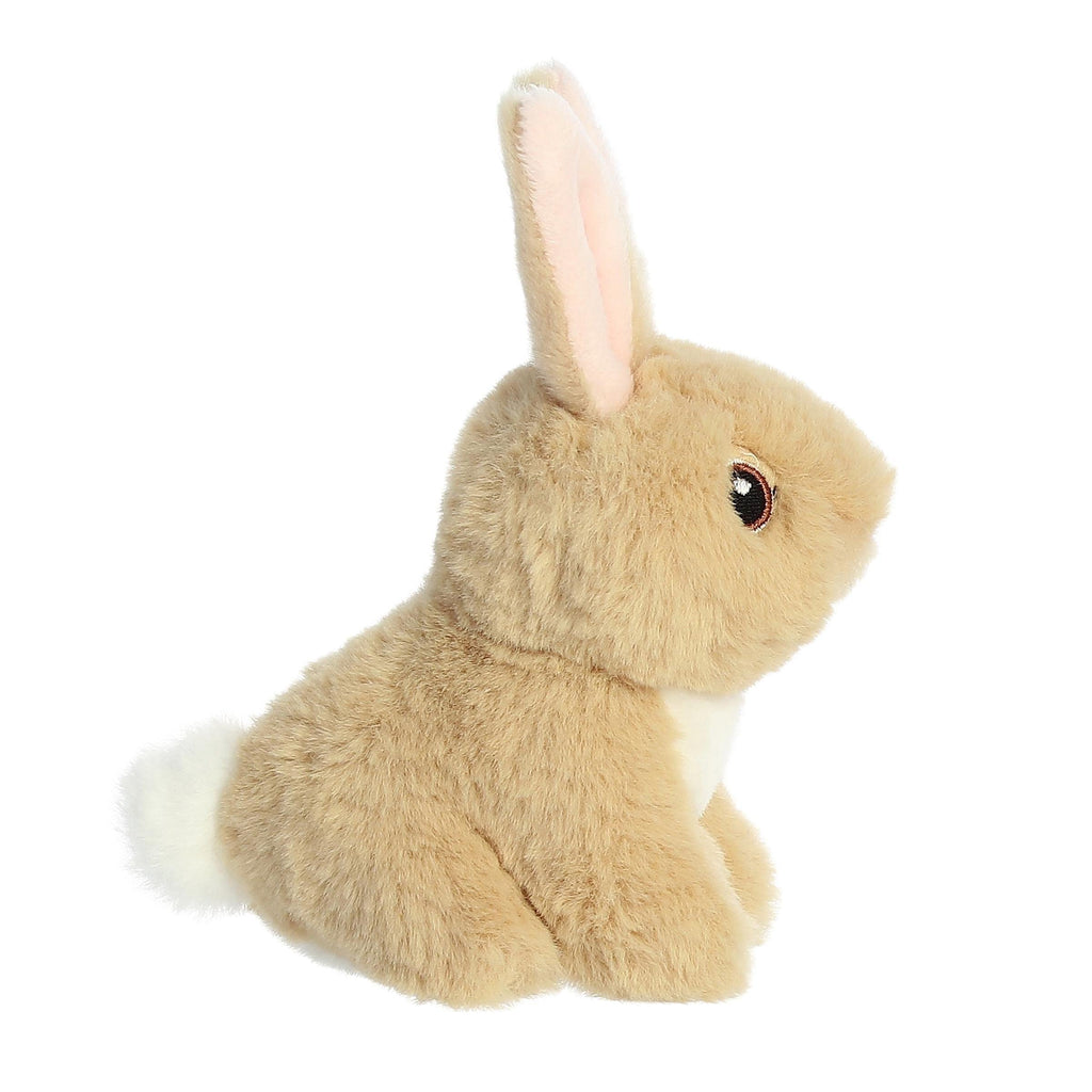 Aurora® Eco-Friendly Eco Nation™ Mini Tan Bunny Stuffed Animal - Environmental Consciousness - Recycled Materials - Brown 5 Inches