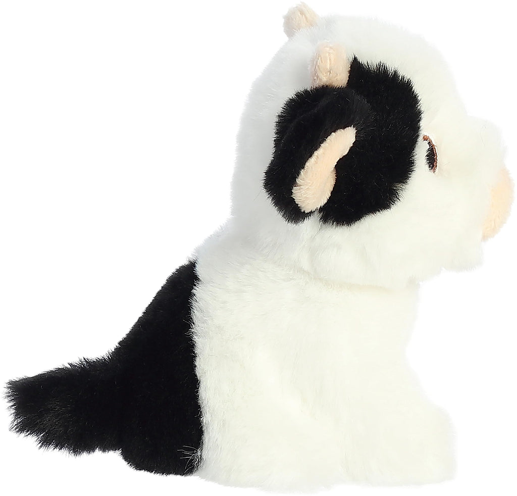 Aurora® Eco-Friendly Eco Nation™ Mini Cow Stuffed Animal - Environmental Consciousness - Recycled Materials - White 5 Inches