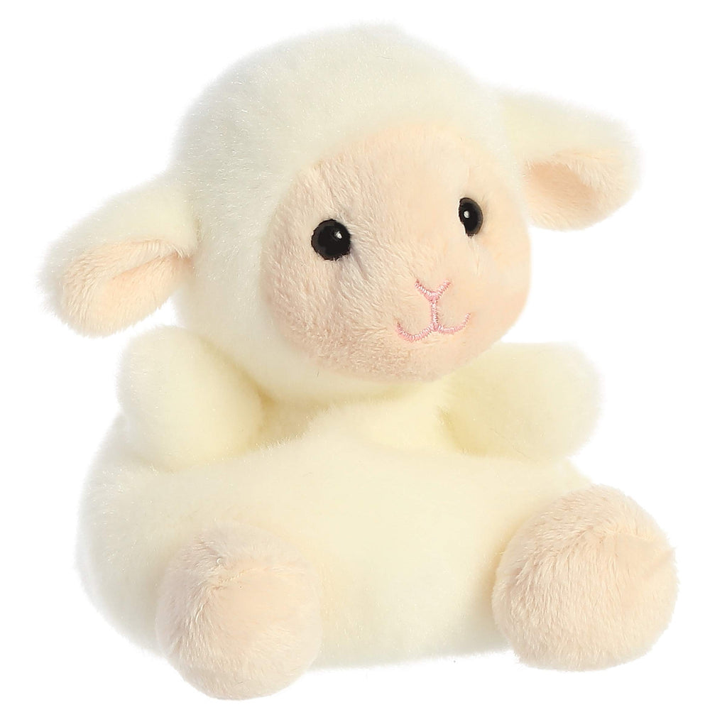 Aurora® Adorable Palm Pals™ Woolly Lamb™ Stuffed Animal - Pocket-Sized Play - Collectable Fun - White 5 Inches