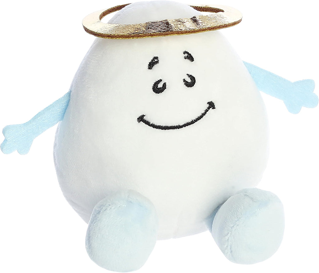 Aurora® Punny Eggspressions™ Good Egg Stuffed Animal - Humorous Wordplay - Playful Expression - White 3.5 Inches