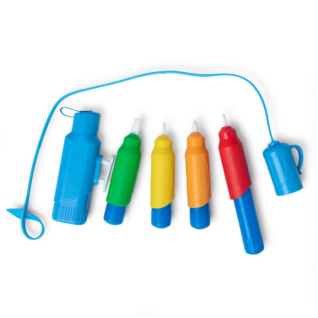 Melissa & Doug Water Wow! Pen Pack - 4 Color-with-Water Pens, Sprayer, Tether Cap