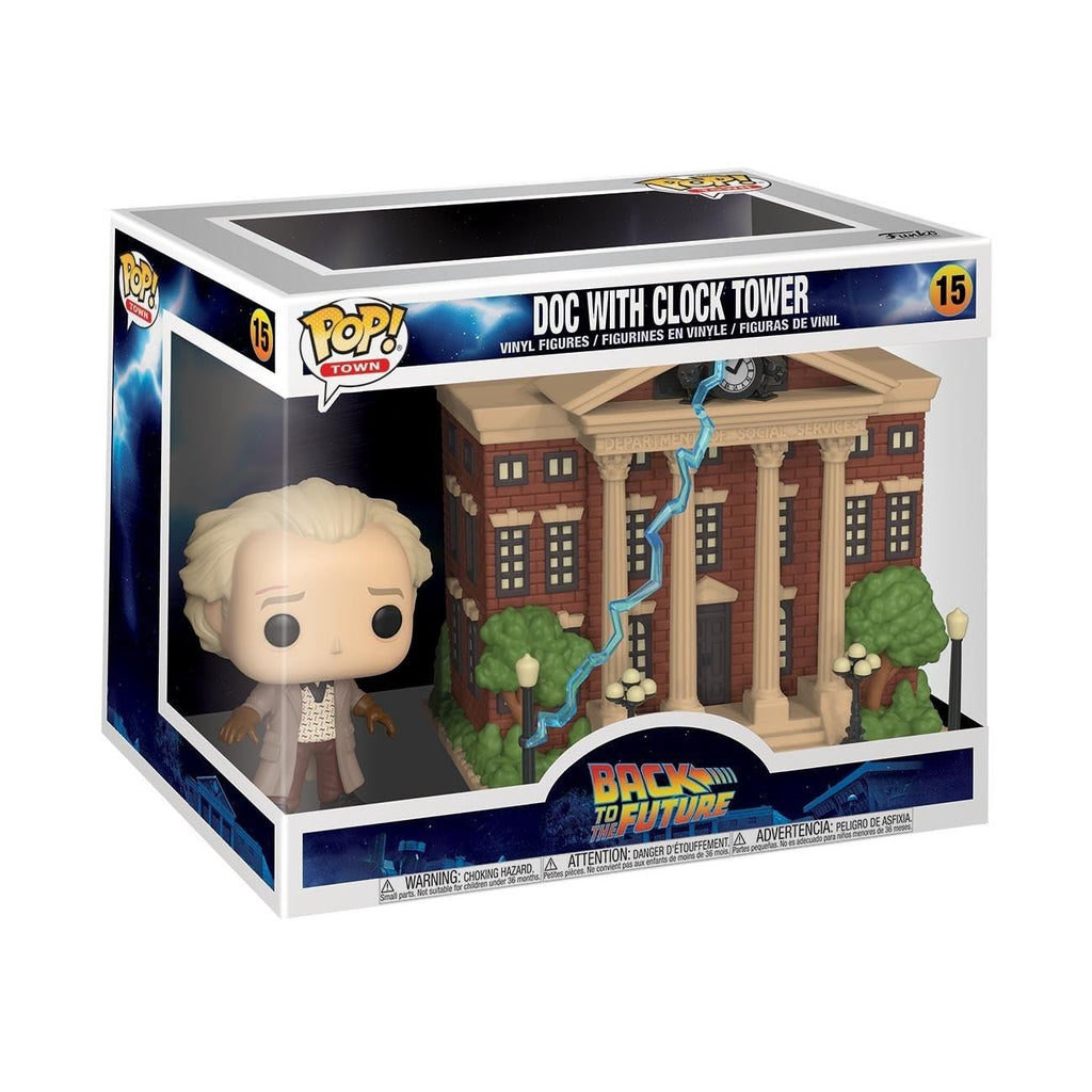 Funko Pop! Town: Back to The Future - Doc with Clock Tower