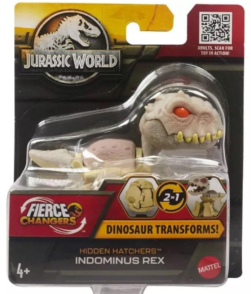 Jurassic World Fierce Changers Hidden Hatchers Dinosaur Transforms 2 in 1 (Indominus Rex)