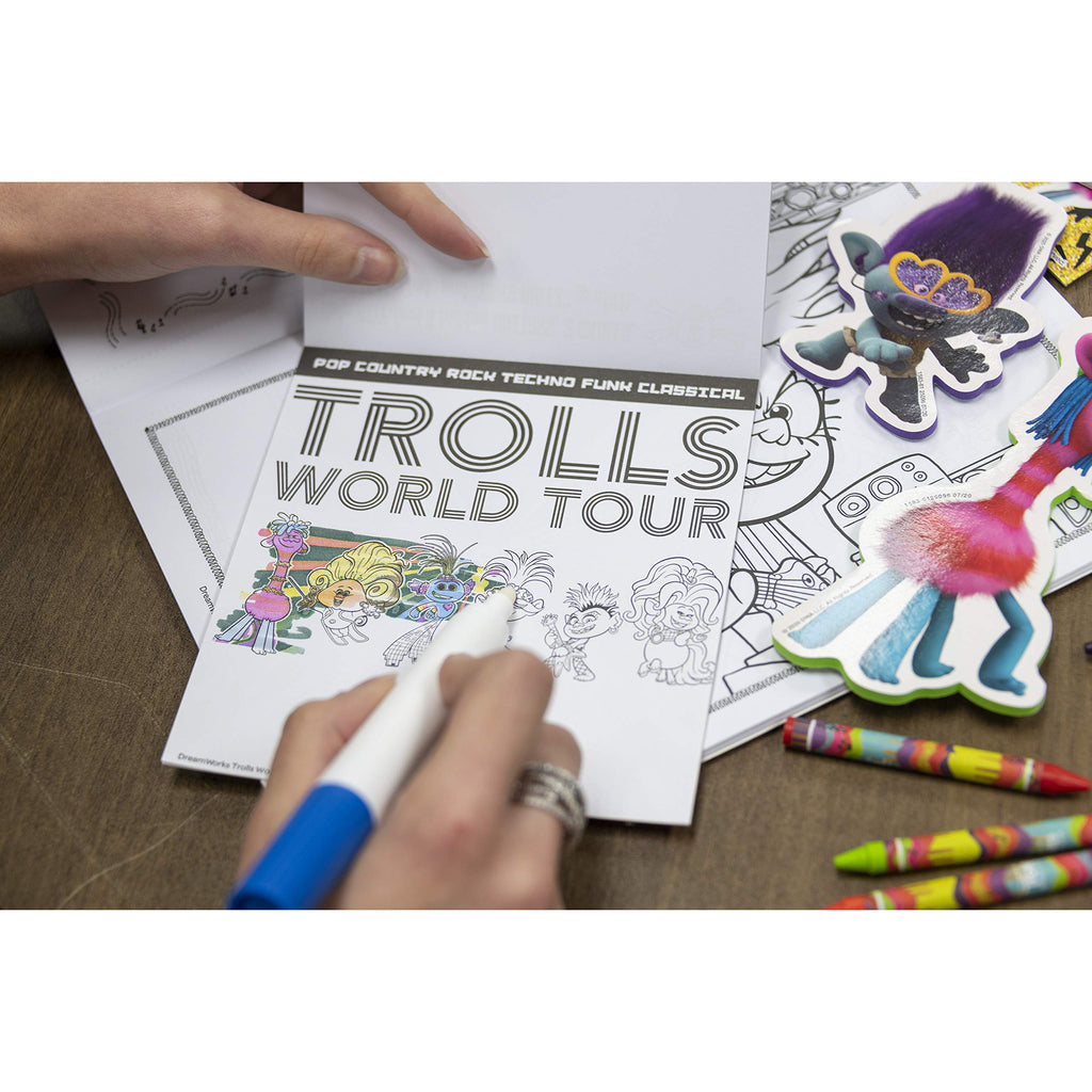 Bendon Imagine Ink Coloring Game Book, Magic Ink Pictures, Mess Free Marker (Trolls World Tour)