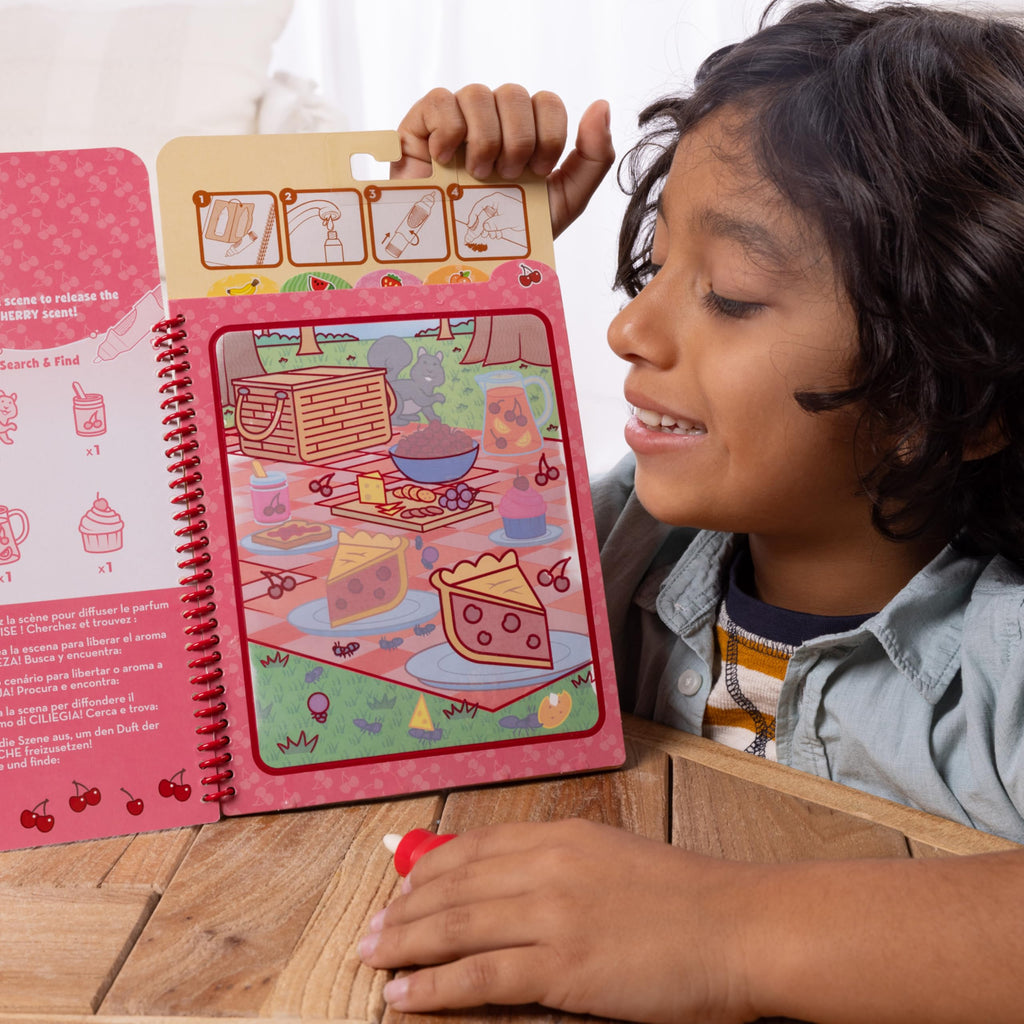 Melissa & Doug Scented Water Wow! Reusable Water-Reveal Coloring Activity Pad Travel Toy – Fruit