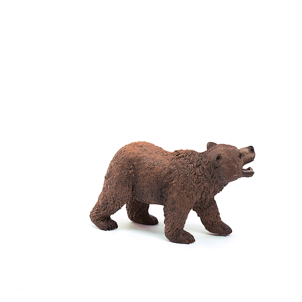 Schleich Wild Life Realistic Grizzly Bear Figurine - Hand-Painted and Detailed Animal Figure for Kids, Perfect Toy for Fun and Imaginative Adventures, Gift for Boys and Girls Ages 3+ , 2.6 inch