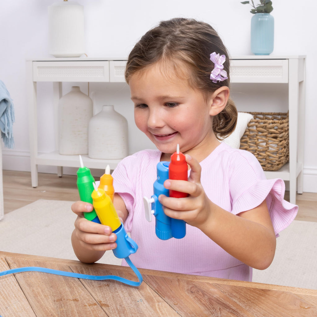 Melissa & Doug Water Wow! Pen Pack - 4 Color-with-Water Pens, Sprayer, Tether Cap