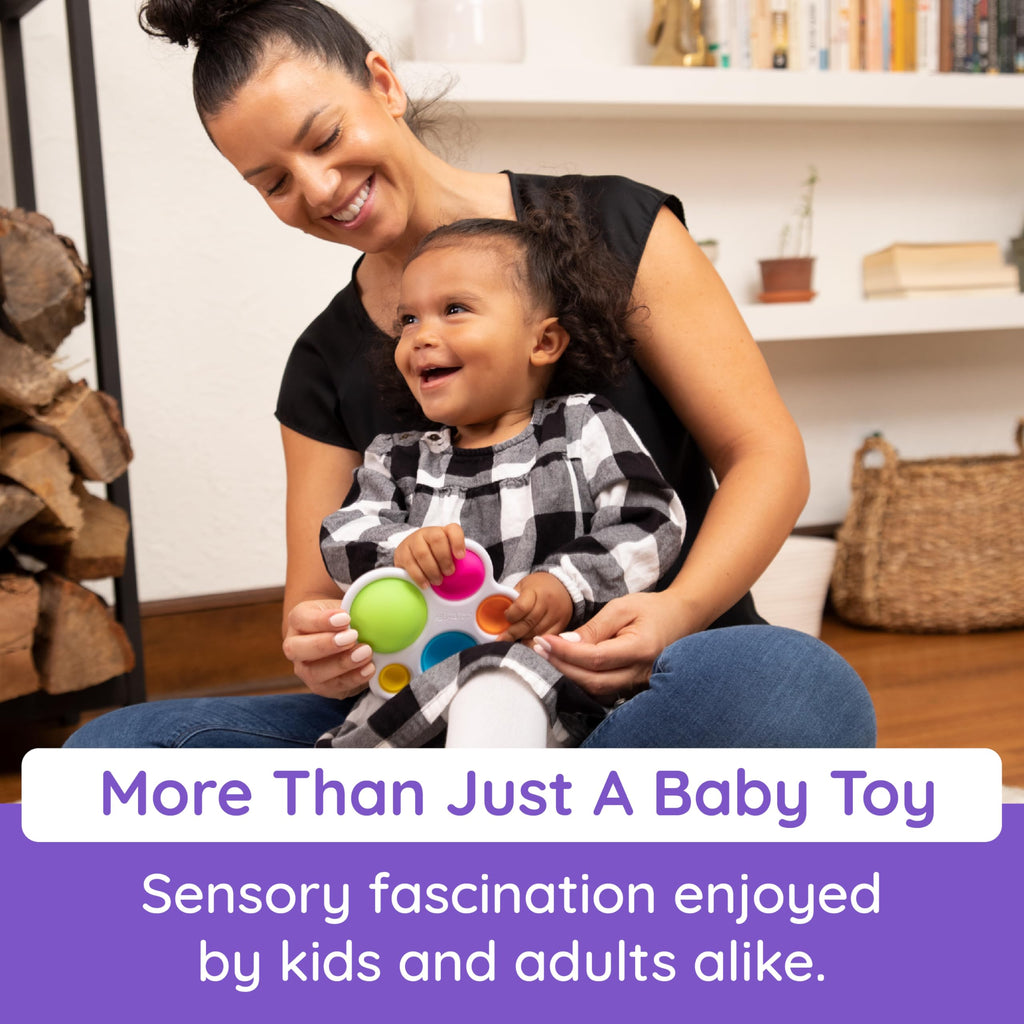 Fat Brain Toys Original Dimpl Brand Baby Toy, Sensory Toys for Babies 10 Months+, Interactive Baby Toys, Fidget Toys, 1 Piece