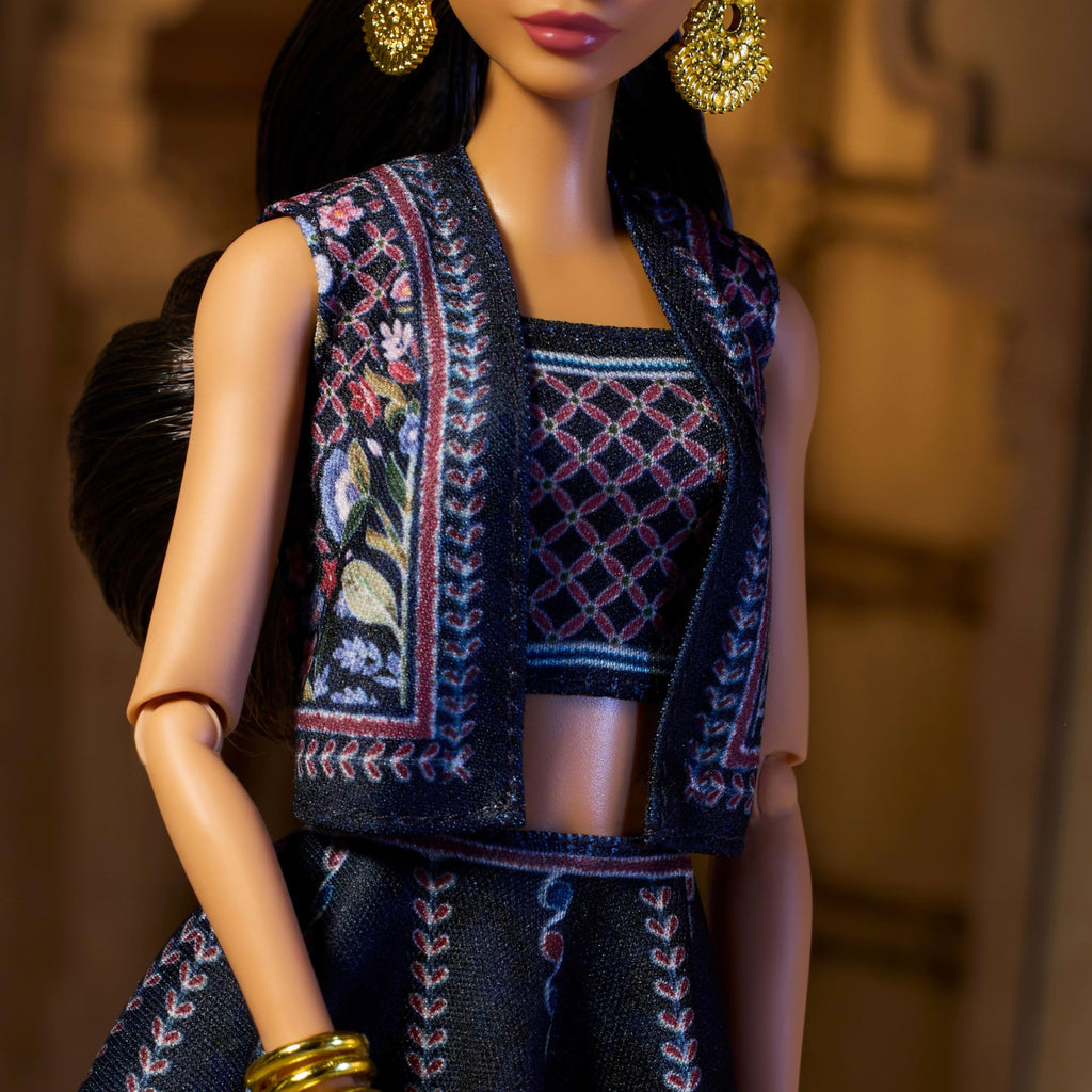 Barbie Diwali Doll by Anita Dongre Wearing Festival of Lights Look, Holiday Collectible with Doll Stand & Certificate of Authenticity