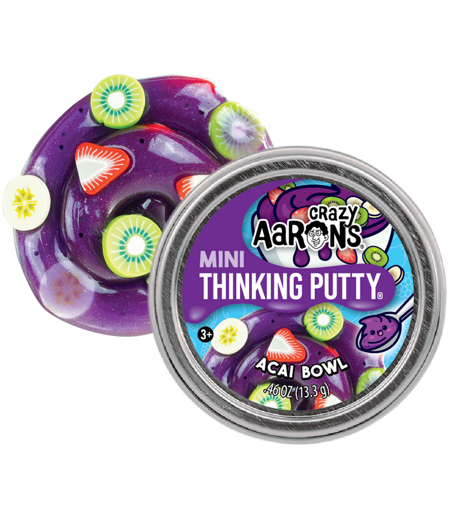 Crazy Aaron's Mini Acai Bowl Sparkly Thinking Putty - Fidget Fun Toy