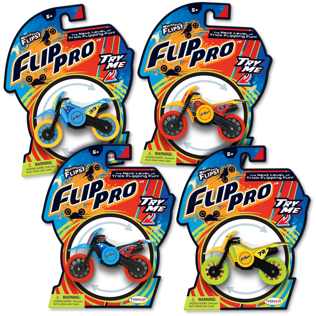 Flip Pro Spinner Finger Bikes: Real Metal Collectible Toy Motorcycles for Stunts