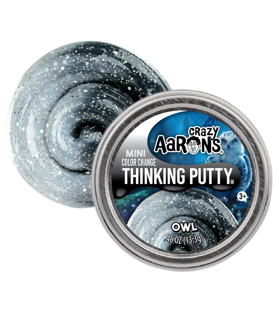 Crazy Aaron's Magical Owl Mini Thinking Putty Color Shifting Sensory Toy