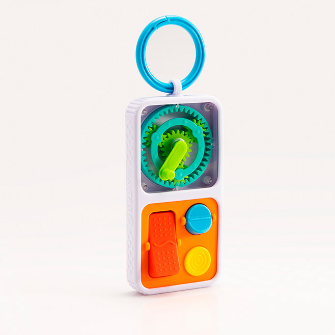 PlayTab Go Travel-Friendly Sensory Activity Board for Babies with Interchangeable Tiles