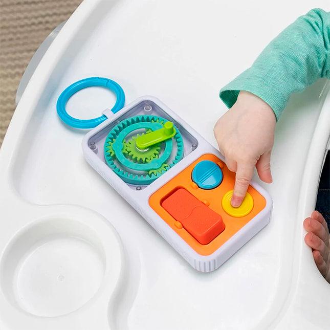 PlayTab Go Travel-Friendly Sensory Activity Board for Babies with Interchangeable Tiles