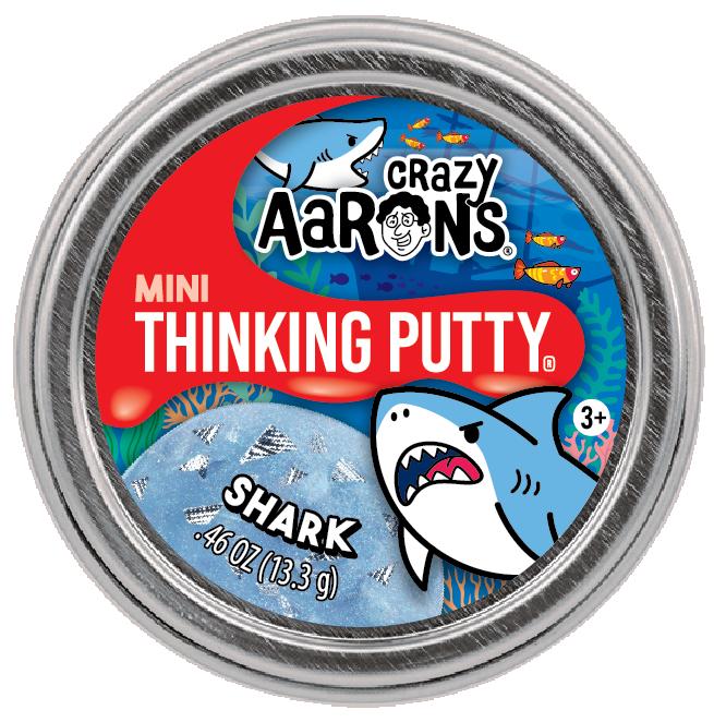 Mini Shark Thinking Putty: Blue Ocean Sensory Play with Silver Fins