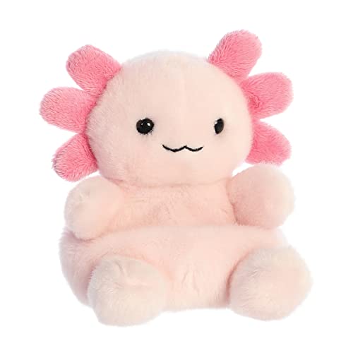 Aurora® Adorable Palm Pals™ Ax Axolotl™ Stuffed Animal - Pocket-Sized Fun - On-The-Go Play - Pink 5 Inches