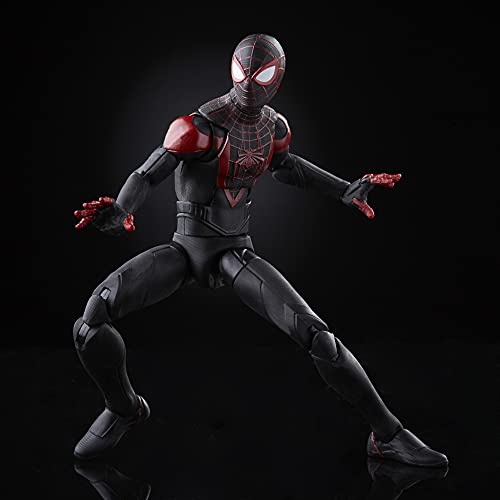Spider-Man Marvel Legends Series Gamerverse Miles Morales 6-inch Collectible Action Figure Toy, 7 Accessories and 1 Build-A-Figure Part(s)